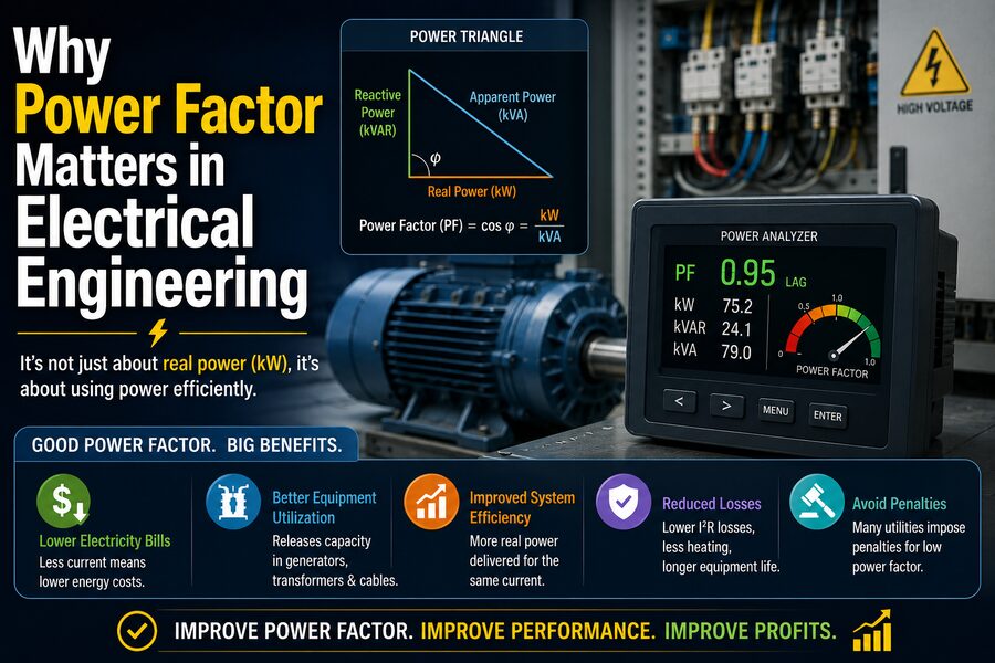 Why Power Factor Matters in Electrical Engineering ⚡🏭📐