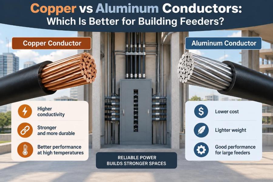 ⚖️ Copper vs Aluminum Conductors: Which Is Better for Building Feeders?