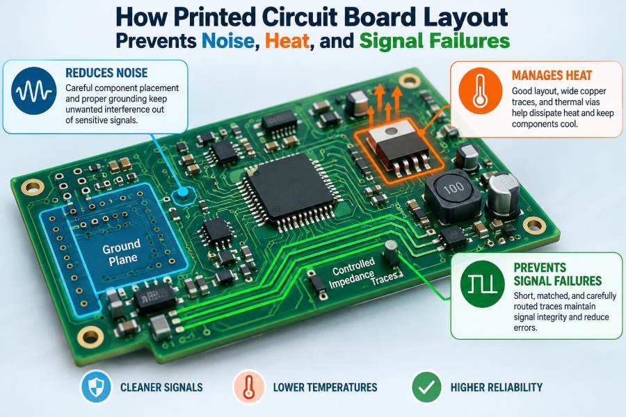🔬 How PCB Layout Prevents Noise, Heat, and Signal Failures