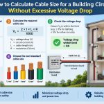⚡ How to Calculate Cable Size for a Building Circuit Without Excessive Voltage Drop