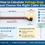 ⚡ How to Calculate Voltage Drop and Choose the Right Cable Size