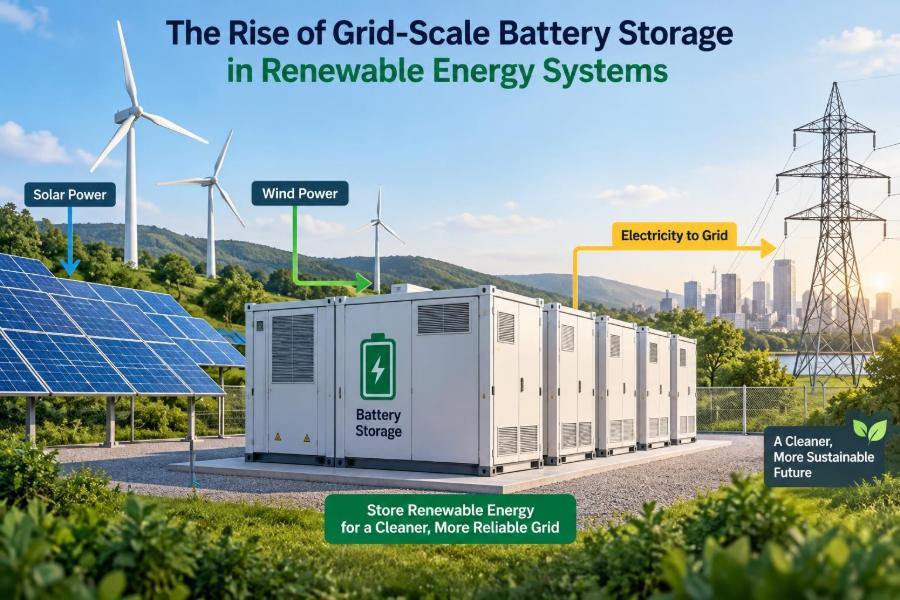 🔋 The Rise of Grid-Scale Battery Storage in Renewable Energy Systems