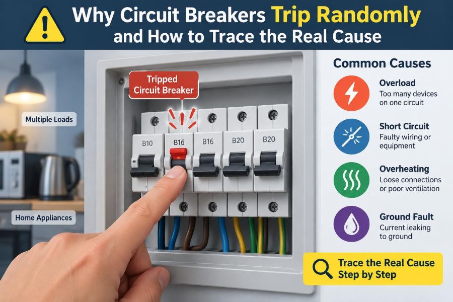 ⚠️ Why Circuit Breakers Trip Randomly and How to Trace the Real Cause