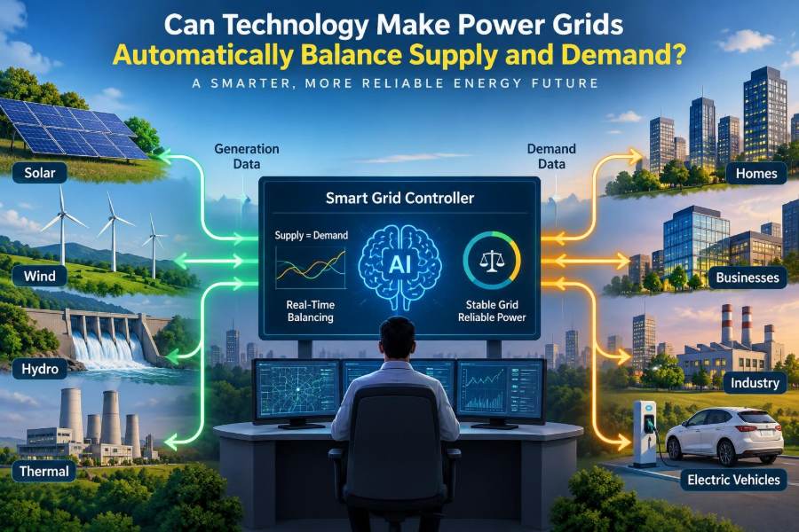 ⚡ Can Technology Make Power Grids Automatically Balance Supply and Demand?