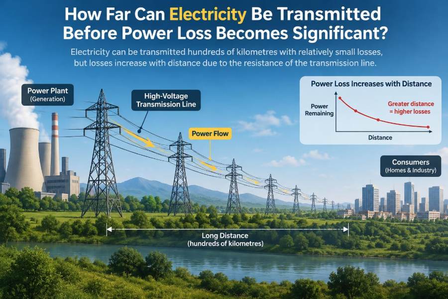 ⚡ How Far Can Electricity Be Transmitted Before Power Loss Becomes Significant?