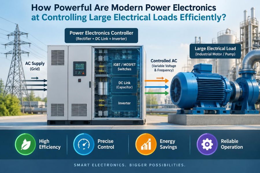 ⚡ How Powerful Are Modern Power Electronics at Controlling Large Electrical Loads Efficiently?