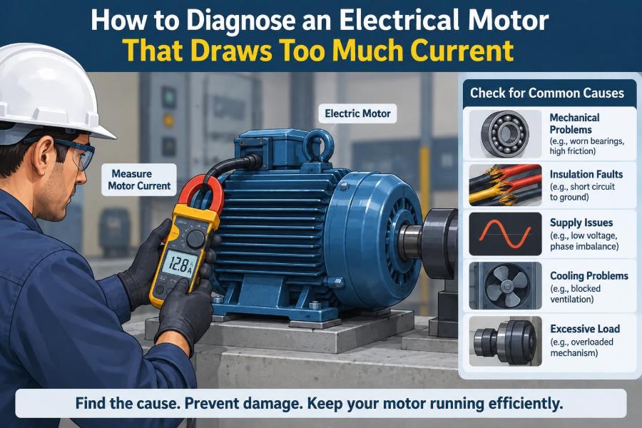 ⚡ How to Diagnose an Electrical Motor That Draws Too Much Current