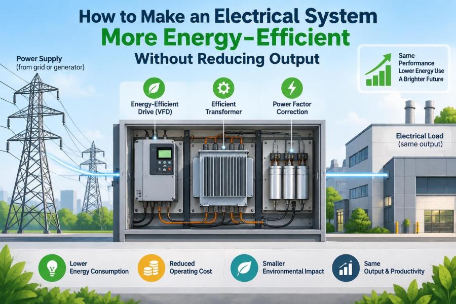 ⚡ How to Make an Electrical System More Energy-Efficient Without Reducing Output