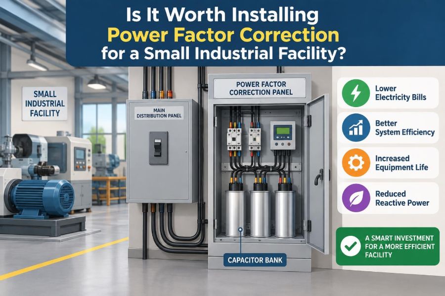⚡ Is It Worth Installing Power Factor Correction for a Small Industrial Facility?