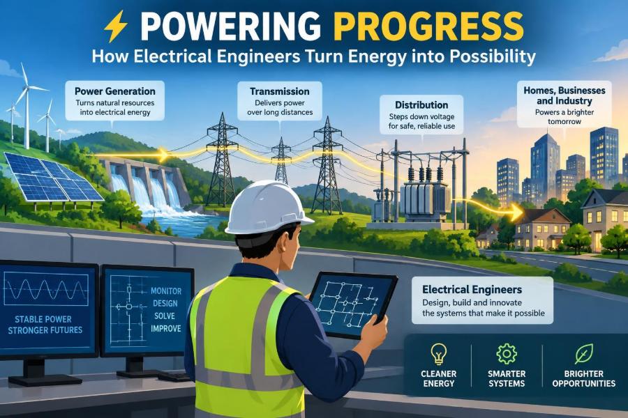 ⚡ Powering Progress: How Electrical Engineers Turn Energy into Possibility