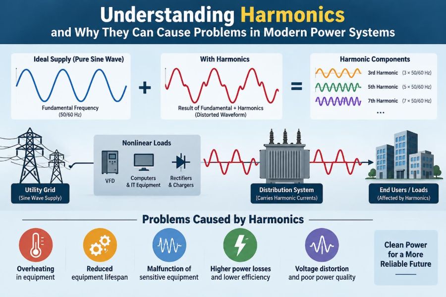 ⚡ Understanding Harmonics and Why They Can Cause Problems in Modern Power Systems