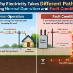 ⚡ Why Electricity Takes Different Paths During Normal Operation and Fault Conditions