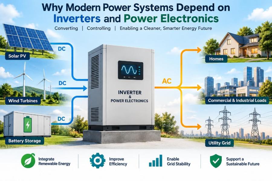 ⚡ Why Modern Power Systems Depend on Inverters and Power Electronics